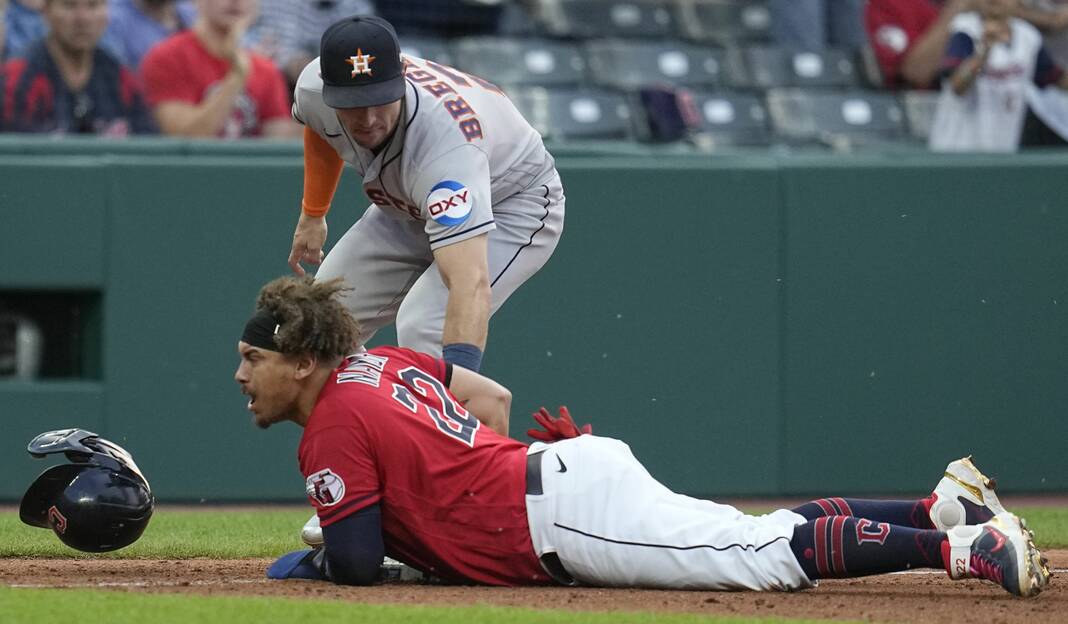 Abreu homers, drives in 3 as Astros hold off Guardians 6-4