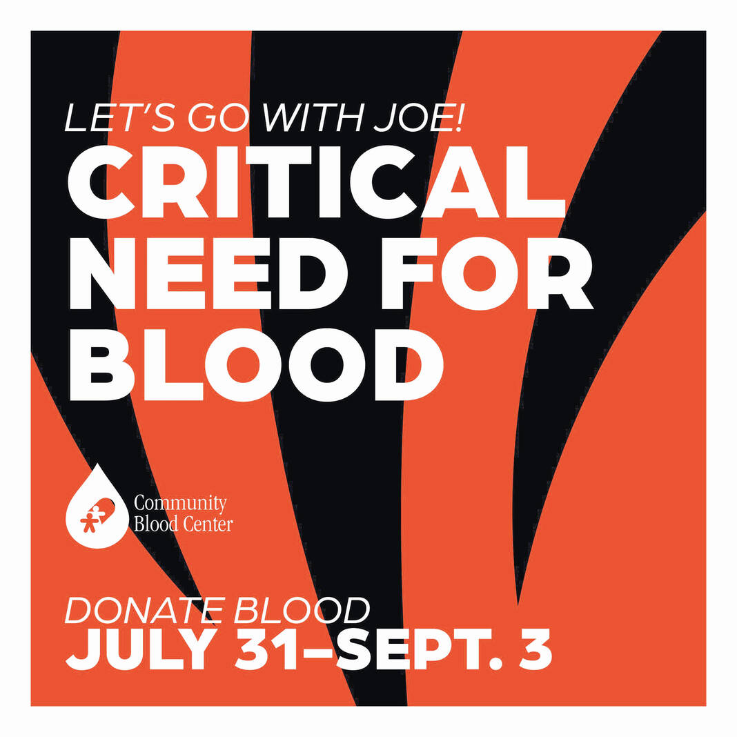 Donate blood in August for a chance to win Bengals tickets, News