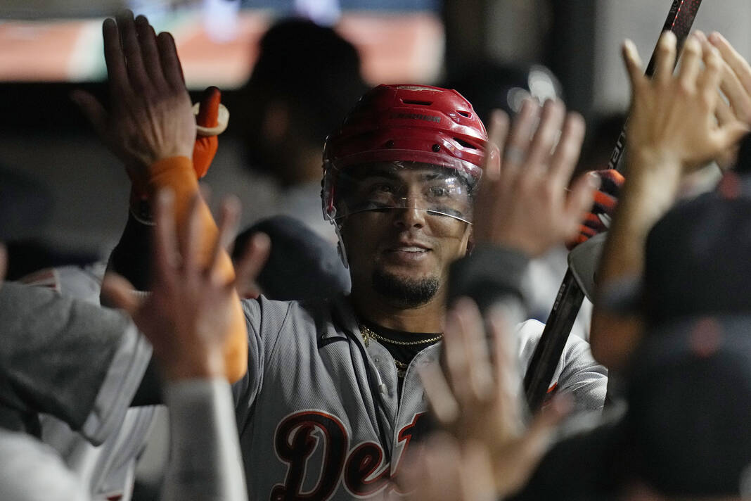 CLEVELAND, OH - AUGUST 19: Manny Ramirez addresses the crowd as he