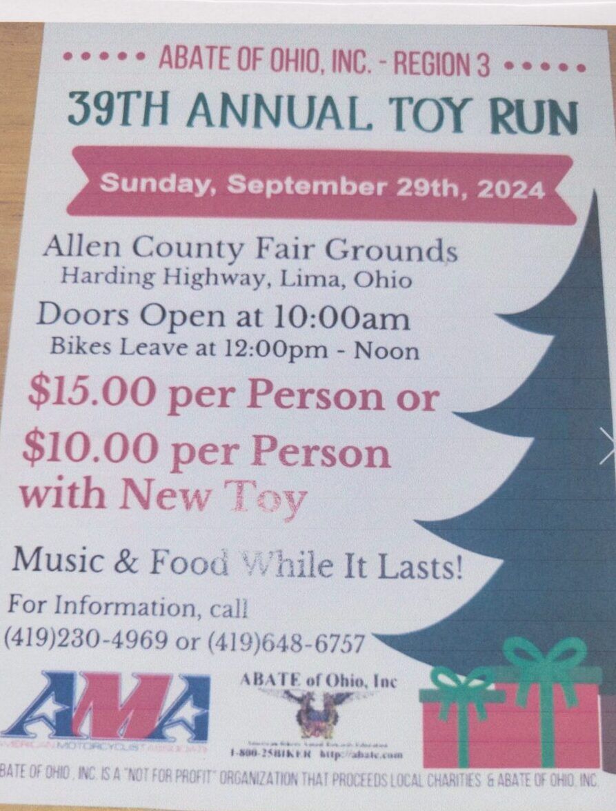 39th annual A.B.A.T.E. Toy Run